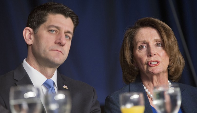Republican House Speaker Paul Ryan of Wisconsin and Democrat House Minority Leader Nancy Pelosi of California may be feeling deja vu after the GOP's tax reform bill passed this week. (AP Photo/Pablo Martinez Monsivais)