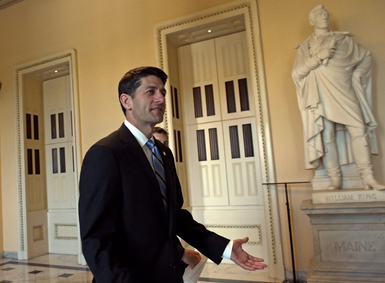 House Speaker Paul Ryan of Wis. walks to the House Floor on Capitol Hill in Washington, Wednesday, Sept. 7, 2016. (AP Photo/Susan Walsh)