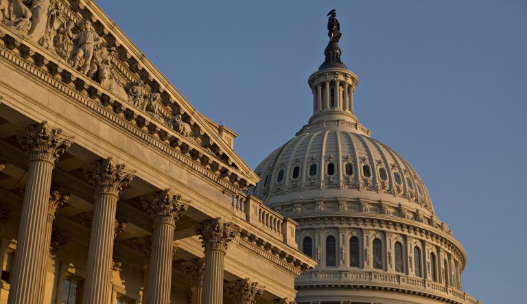 Temporary government funding expires on Friday, Jan. 19, and the federal government would partially shut down unless new legislation is passed into law by then. (Andrew Harrer/Bloomberg)