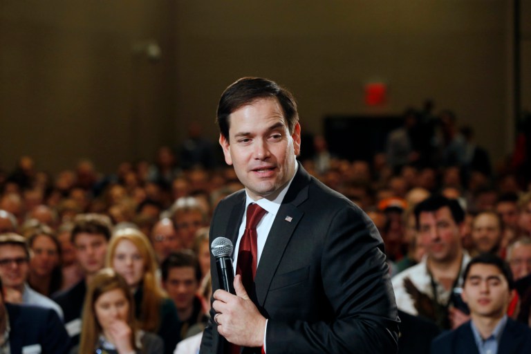 Republican presidential candidate, Sen. Marco Rubio predicted a win in his home state of Florida on March 15. (AP Photo/Jim Mone)