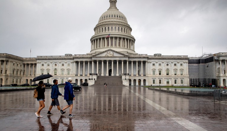 The governors -- four Republicans, five Democrats and one independent -- sent a letter to Senate leaders calling for them not to consider an overhaul bill. (AP Photo/J. Scott Applewhite)
