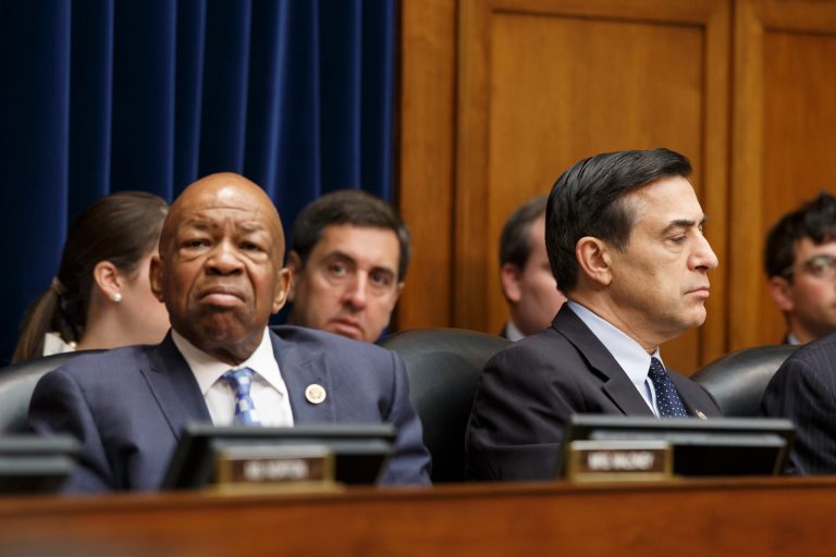House Oversight Committee Chairman Rep. Darrell Issa, R-Calif., right, and Rep. Elijah Cummings, D-Md., left. (AP/J. Scott Applewhite)