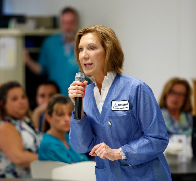 Carly Fiorina was asked on 