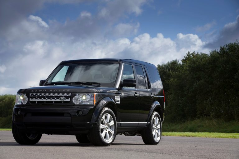 This undated product image provided Land Rover shows the 2014 Land Rover LR4 mid-size sport utility vehicle. The vehicle is more fuel efficient for 2014 and has refreshed exterior front styling and new standard features such as rearview camera.