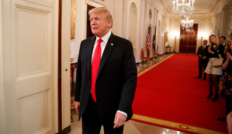 In 2013, Donald Trump, who at the time owned the Miss Universe pageant, communicated that he wanted Russian President Vladimir Putin to attend the pageant in Moscow. (AP Photo/Evan Vucci)