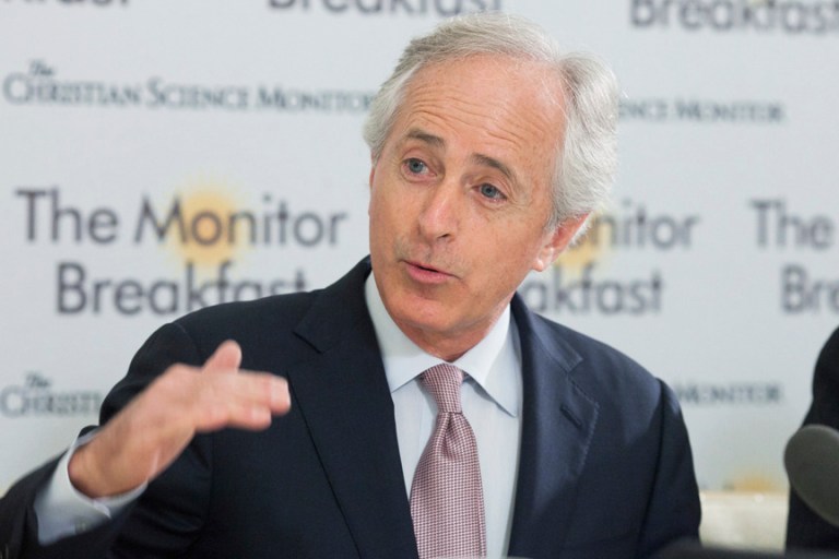 Sen. Bob Corker, Tennessee Republican. Michael Bonfigli/The Christian Science Monitor