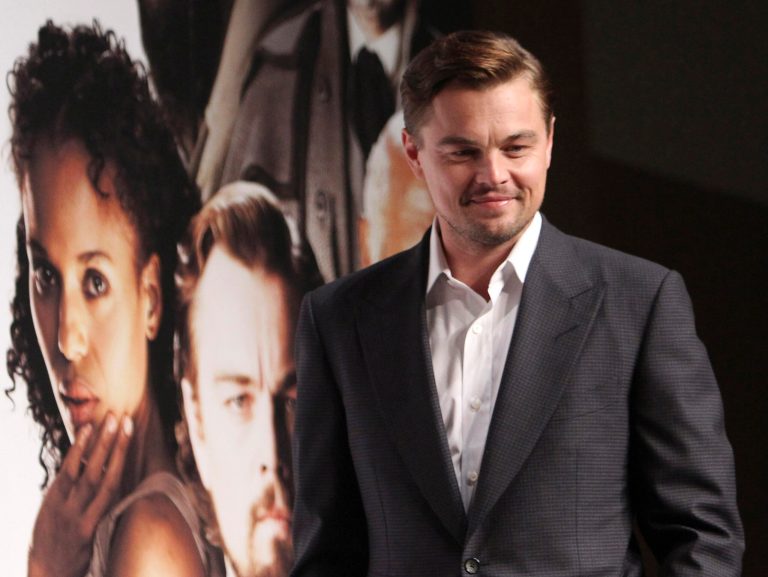 In this Saturday, March 2, 2013 photo, actor Leonardo DiCaprio poses for a photo call during a press conference to promote his new film 