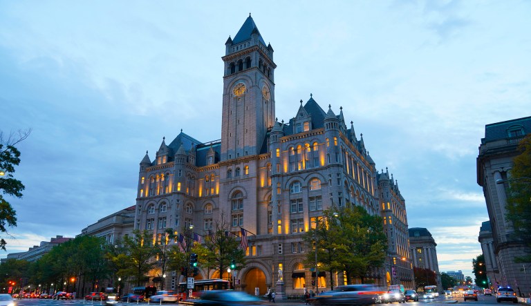 A new bill from House Democrats would ban federal employees from spending taxpayer money to stay at properties owned by the president, like the Trump International Hotel in Washington, D.C.