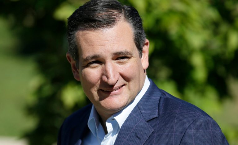 Republican presidential candidate, Sen. Ted Cruz, R-Texas, arrives at the Iowa Faith & Freedom Coalition's annual fall dinner, Saturday, Sept. 19, 2015, in Des Moines, Iowa. (AP Photo/Charlie Neibergall)