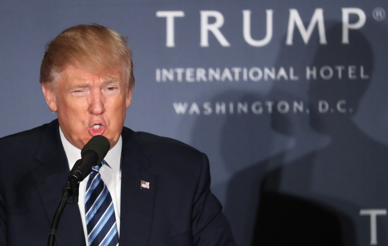 The law doesn't require Trump to sell his hotel business. Good government and basic ethics do. (AP Photo/Manuel Balce Ceneta)