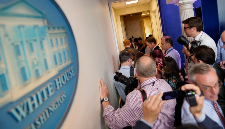 Short's resignation came after Anthony Scaramucci, the incoming White House communications director, confirmed earlier Tuesday he was planning to dismiss Short. (AP Photo/Pablo Martinez Monsivais)