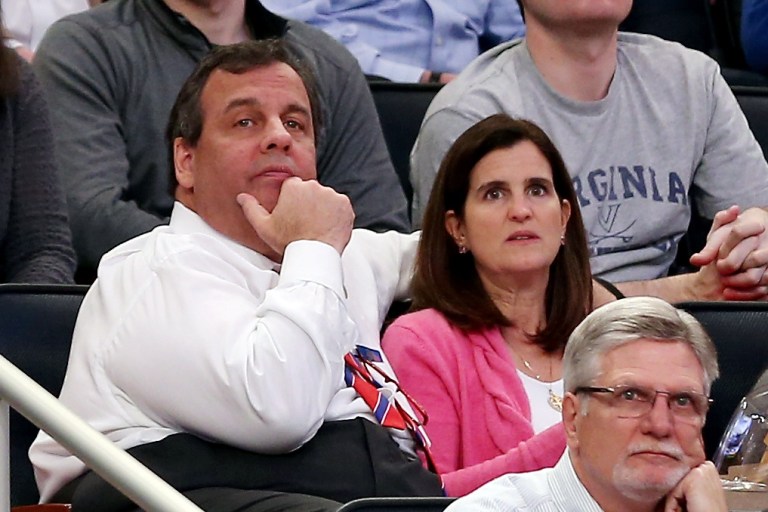 Shortly after Christie's appearance at a basketball game, his super PAC America Leads received a check for $750,000 from Cavaliers owner Daniel Gilbert.Â (Photo by Bruce Bennett/Getty Images)