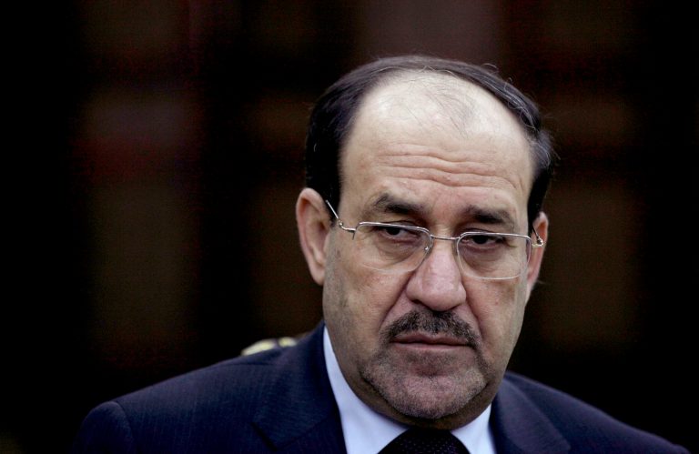 FILE - In this Wednesday, Feb. 27, 2013, file photo, Iraqi Prime Minister Nouri al-Maliki listens to a question during an interview with The Associated Press in Baghdad. On Tuesday, Aug. 12, 2014, al-Maliki ordered security forces not to intervene in the current political crisis over who will be the next prime minister, but rather focus on defending the country, which is under attack by Sunni militants in the north. (AP Photo/ Khalid Mohammed, File)