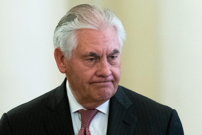 Tillerson says the Trump administration needs more time to consider moving the U.S. embassy in Israel from Tel Aviv to Jerusalem. (AP Photo/Alexander Zemlianichenko)