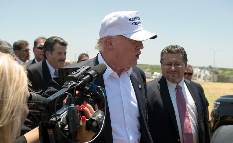 The trip marks the first time Trump will tour the southern border as president. He visited the Laredo, Texas, border line in July 2015 - weeks after announcing his campaign for president. (AP Photo/Darren Abate)