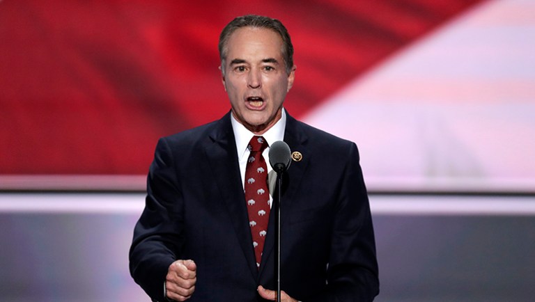Rep. Chris Collins, R-N.Y., is OK with President Trump taking over Congress' power over monetary policy if it means punishing sanctuary cities for not assisting federal immigration authorities. (AP Photo/J. Scott Applewhite)