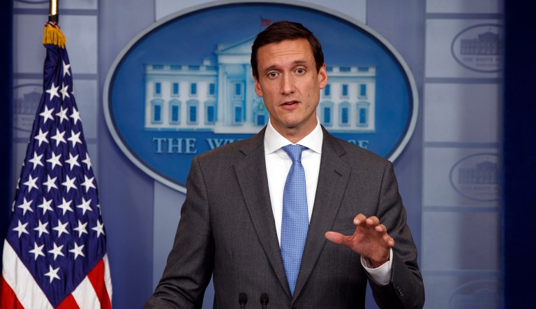 White House homeland security adviser Tom Bossert has targeted the coming week for a new push on communicating a rosy outlook on the response to a public that is becoming increasingly skeptical of the administration's response to the devastation in Puerto Rico. (AP Photo/Evan Vucci)