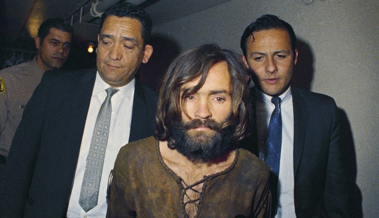 Authorities say Charles Manson, cult leader and mastermind behind 1969 deaths of actress Sharon Tate and several others, died on Sunday. He was 83. (AP Photo, File)