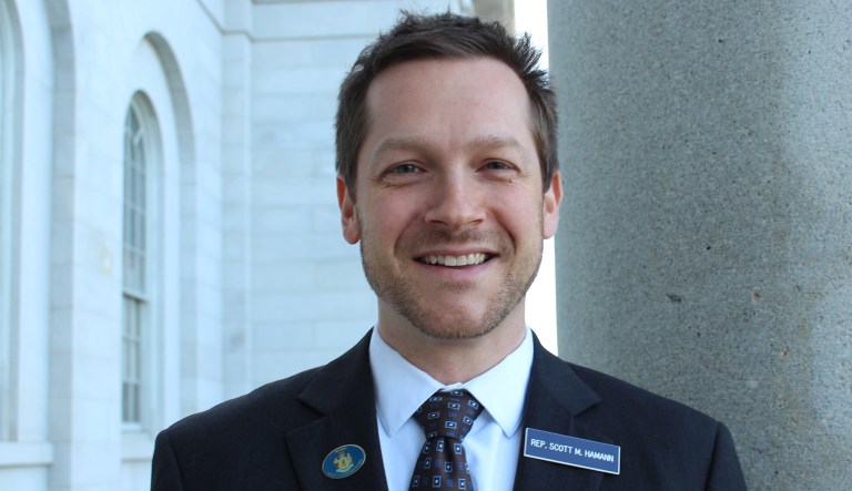 Rep. Scott Hamann, the Democratic state representative in Maine, who threatened President Trump's life in a Facebook post earlier this week has since apologized in a follow-up post. (Screenshot)