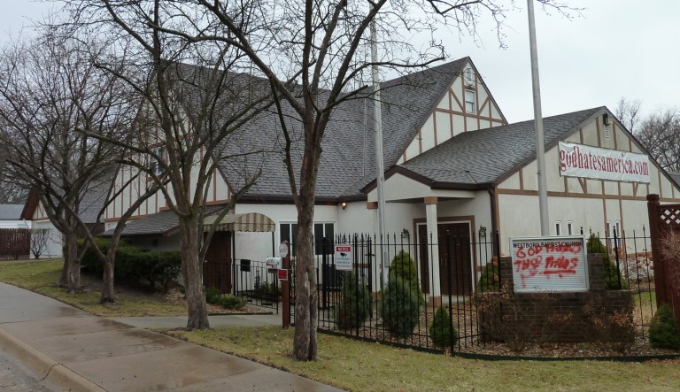 Take the Westboro Baptist Church for example, a group consisting mostly of family members. They scream obscenities and anti-gay slurs as they picket events such as papal visits and the funerals of service members killed overseas. They offend virtually everyone on earth. (Wikipedia)
