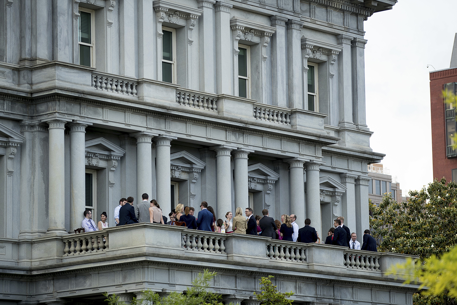 White House aides caught drinking on balcony after long week