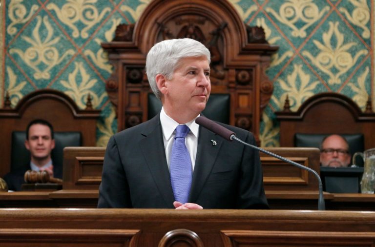 Michigan Gov. Rick Snyder apologized to the Flint community and promised to fix the situation. (AP Photo/Al Goldis, File)