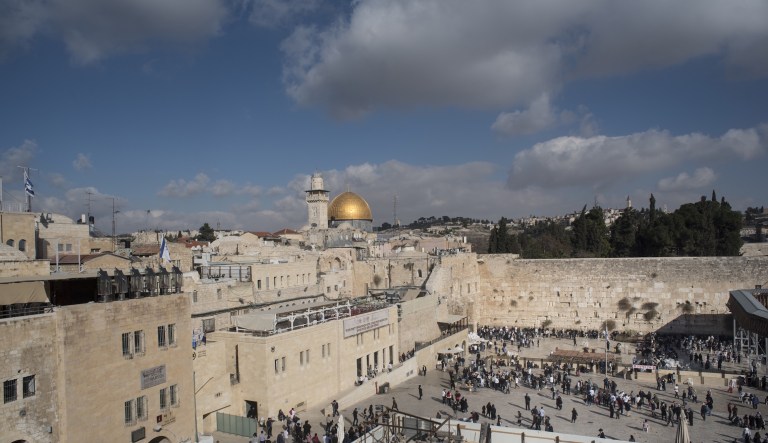President Trump announced late last year that the U.S. would formally recognize Jerusalem as the capital of Israel, a controversial decision considering Palestinians in the region also consider it their nation's capital. (Geraldine Hope Ghelli/Bloomberg)