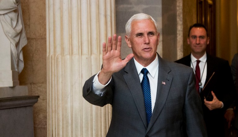 It's not clear whether the Pences were in the hotel at the time or if the incident took place before or after their visit to the city of Cartagena. (AP Photo)