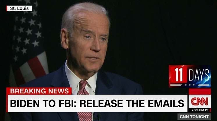 Vice President Joe Biden said he is 