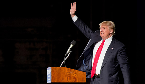 Trump's an honest-to-God builder and he will rebuild the Navy. (AP Photo/Andrew Harnik)