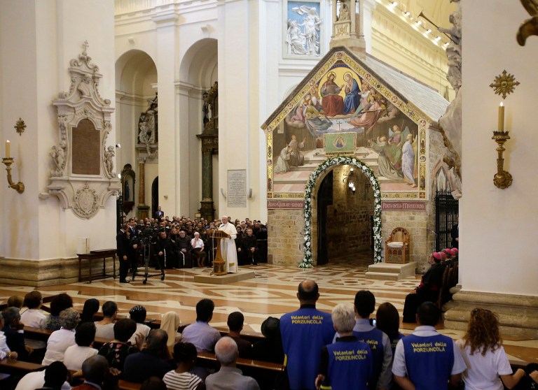 It's mostly pro-Hillary Clinton and anti-Donald Trump from the pulpit according to the Pew Research Center. (AP Photo/Antonio Calanni)