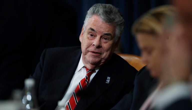 Rep. Peter King, R-N.Y., on Tuesday said Mick Mulvaney, director of the Office of Management and Budget, has it out for the state of New York, from tax reform to Hurricane Sandy relief.
			(AP Photo/Manuel Balce Ceneta)