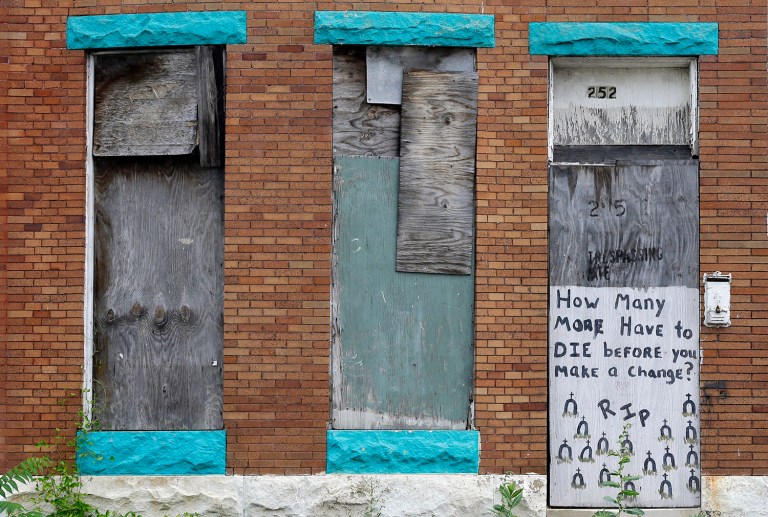 In 2015, Baltimore recorded 344 homicides, making it the deadliest year in city history on a per capita basis. (AP Photo/Patrick Semansky, File)