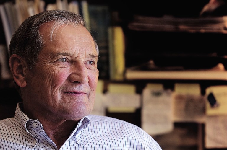 This 2005 photo provided by the Palo Alto Weekly shows Merrill Newman, a retired finance executive and Red Cross volunteer, in Palo Alto, Calif. An 85-year-old American veteran of the Korean War has been detained in North Korea since last month. The son of MerrillÃÂ Newman told the San Jose Mercury News on Wednesday his father was taken off a plane set to leave North Korea on Oct. 26. Jeffrey Newman said no reason was given. (AP Photo/Palo Alto Weekly, Nicholas Wright)