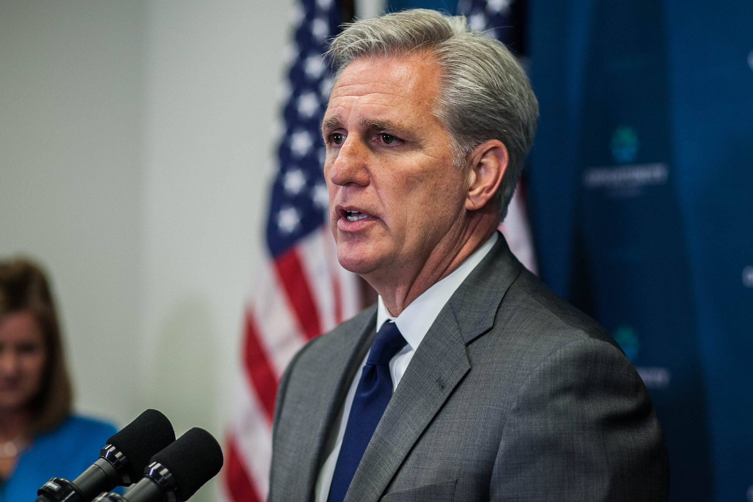 Watch: Colbert mocks McCarthy’s ‘strong, English-like words’