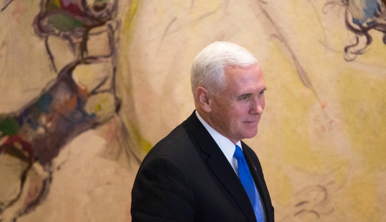 During a trip to Jerusalem on Monday, Vice President Mike Pence told the Associated Press that he was 