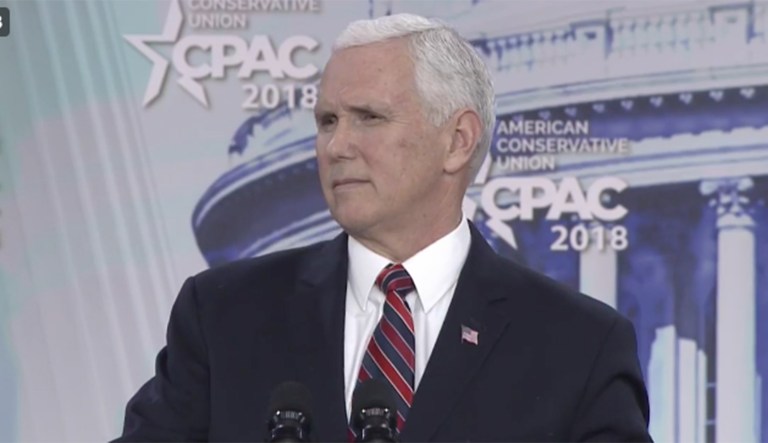 Vice President Mike Pence said during a fiery speech to CPAC attendees that the Trump administration has made school safety its 