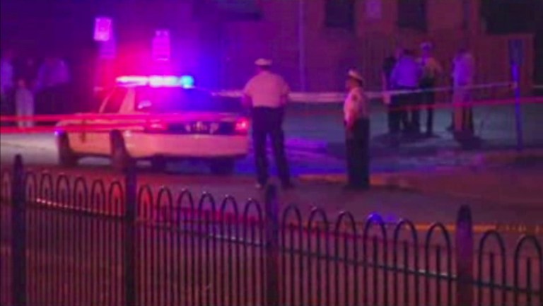 In this frame from video, police work at the scene of a shooting on Wednesday, Sept. 14, 2016, in Columbus, Ohio. Police in Ohio responding to a report of an armed robbery shot and killed a boy who they said pulled a gun from his waistband that was later determined to be a BB gun. (WSYX via AP)