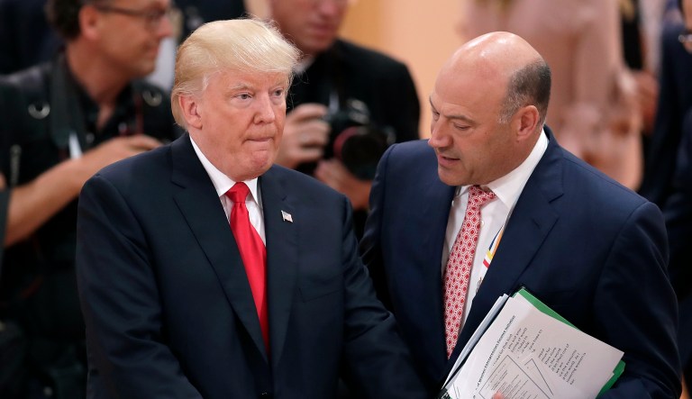 Cohn drafted a resignation letter following Trump's controversial remarks on white supremacists after the violence in Charlottesville. (AP Photo/Michael Sohn)