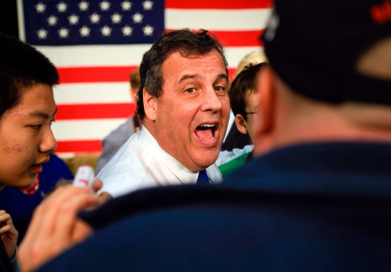 Republican presidential candidate, New Jersey Gov. Chris Christie, R-N.J., is falling behind others in the 2016 White House race, and now Republicans in his own home state want him to drop out. (AP Photo/Nati Harnik)