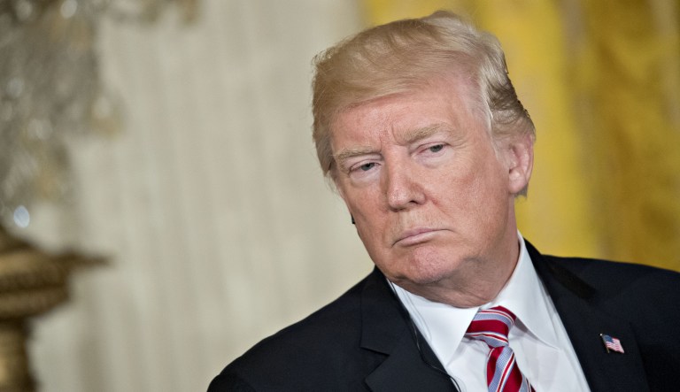 President Trump on Tuesday tweeted out at North Korean leader Kim Jong Un, comparing the size of their 