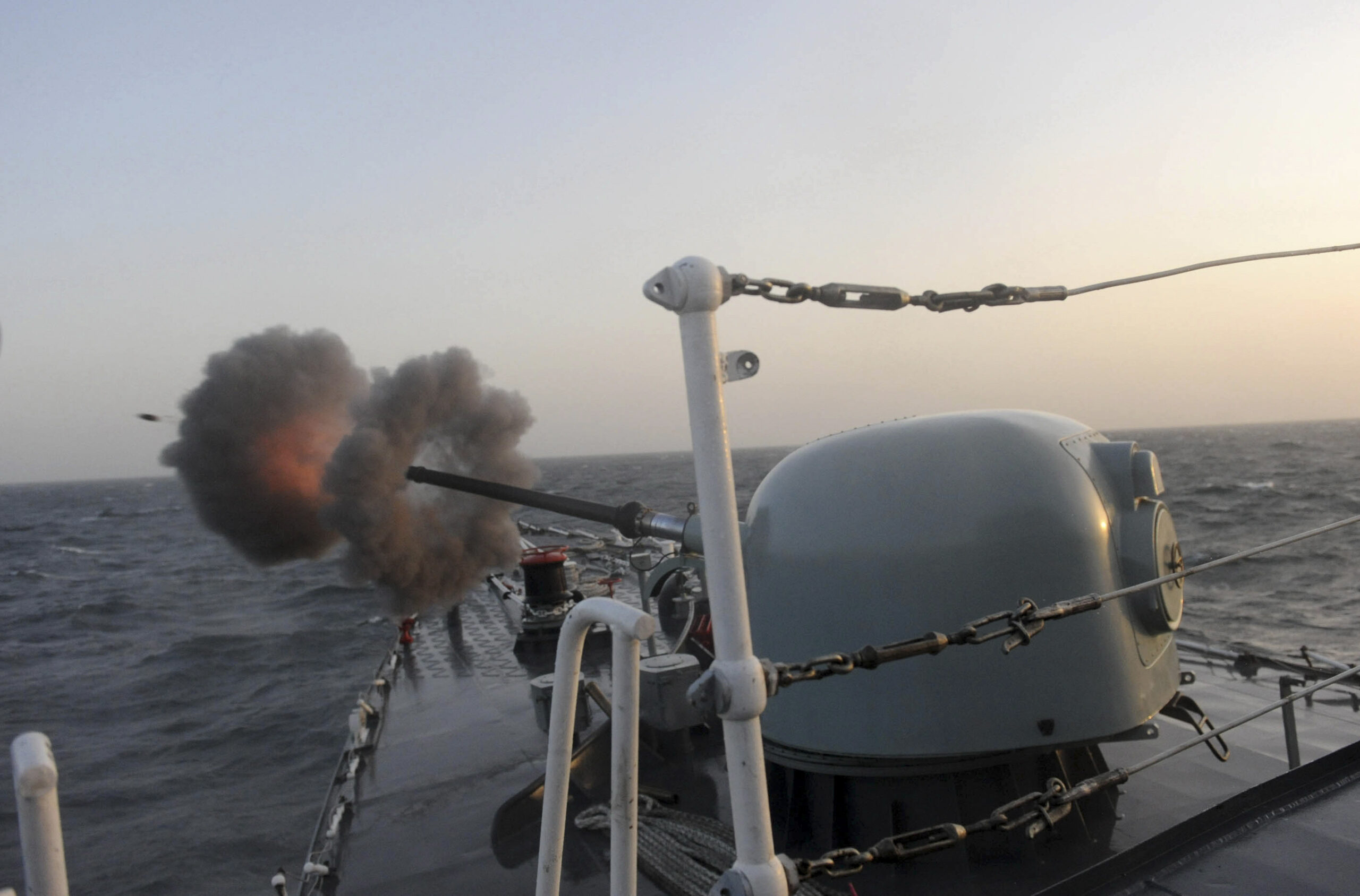 Iranian vessels fire on Singapore ship