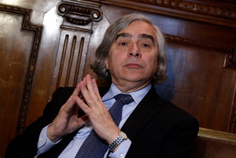 Energy Secretary Ernest Moniz tamped down expectations that a weakening of the oil export ban was coming. (AP File Photo/Riccardo De Luca)