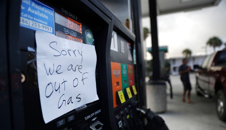 The move to waive the Jones Act for Florida comes after the Environmental Protection Agency on Thursday extended a previous 38-state fuel emissions waiver another 11 days in advance of Irma. Florida is also grappling with major fuel shortages. (AP Photo/David Goldman)