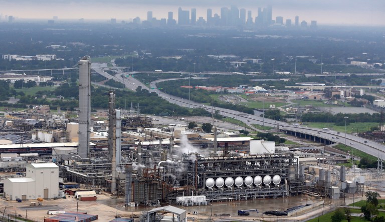 The EPA said it will deploy an air monitor of its own to the area on Tuesday to help the investigation to confirm the source and scope of the benzene leak. (AP Photo/D1avid J. Phillip)