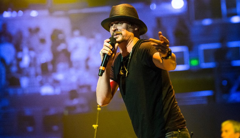 Kid Rock performs at Charlie Daniels 80th Birthday Volunteer Jam at Bridgestone Arena on Wednesday, Nov, 30, 2016, in Nashville, Tenn. (Photo by Amy Harris/Invision/AP)