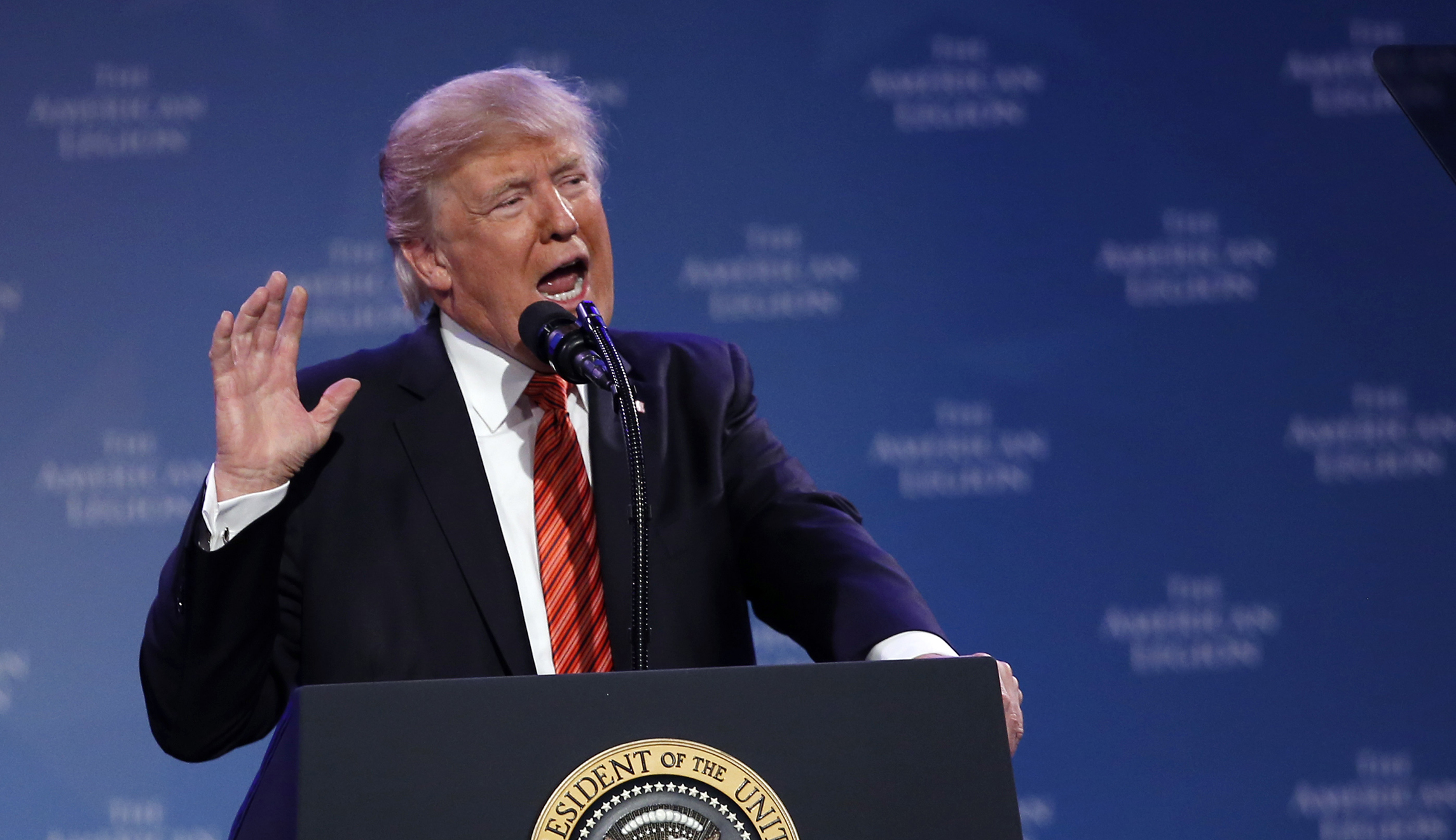 Trump calls for unity, touts VA reforms in American Legion speech