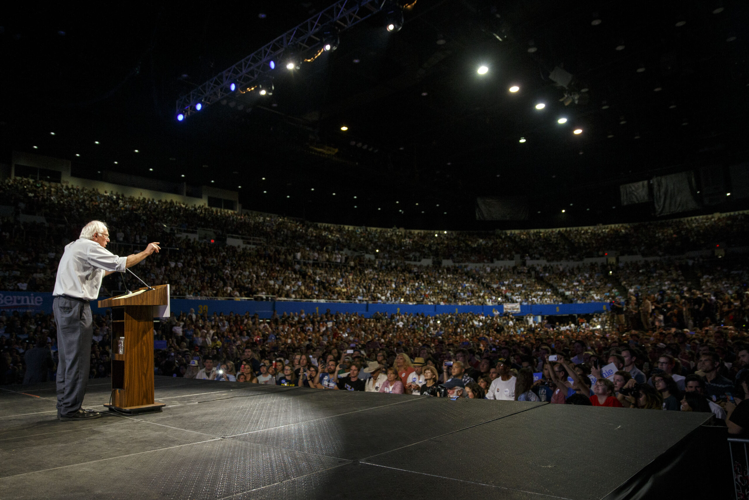When it comes to Sanders, the press just cares about the size of his rallies