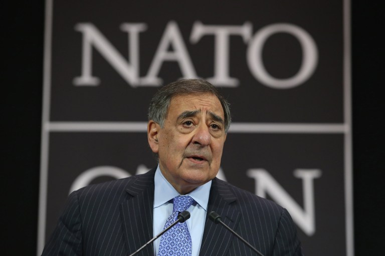 Leon Panetta, who is scheduled to speak on Wednesday, served as the leader of the Pentagon from July 2011 to February 2013 under President Obama, overlapping with part of Hillary Clinton's tenure as secretary of state. (AP Photo/Chip Somodevilla, Pool)