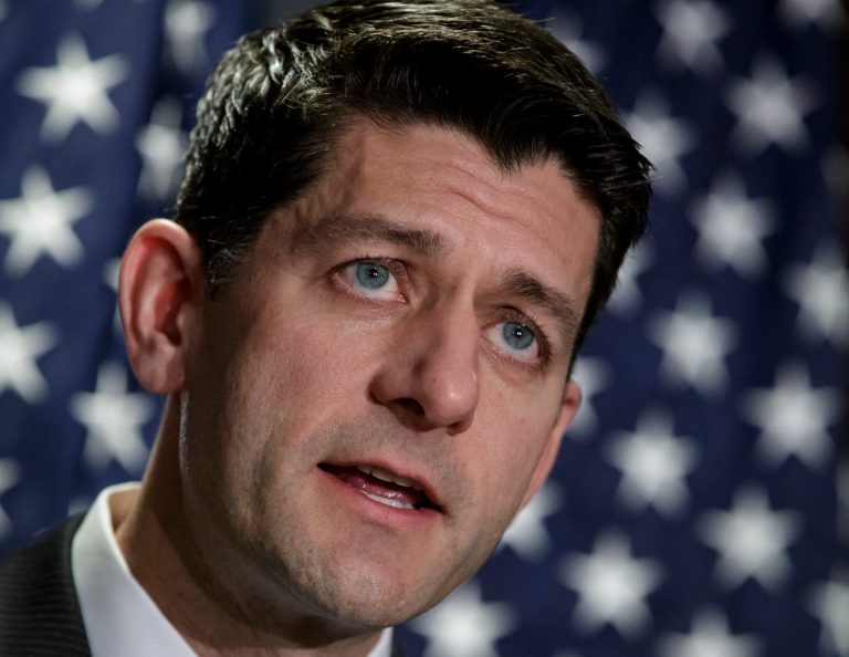 House Speaker Paul Ryan on Monday praised the Congressional Budget Office's score of the GOP healthcare bill. (AP Photo/J. Scott Applewhite)